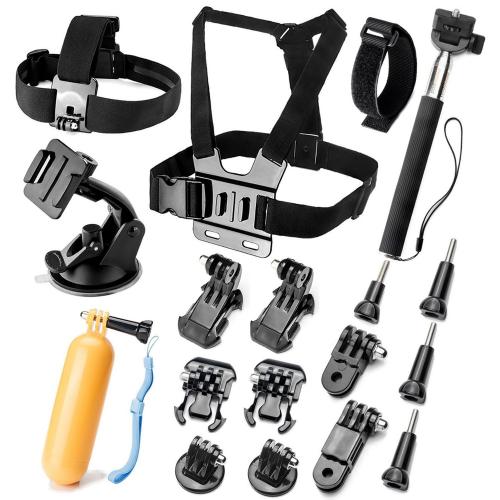 Gopro Accessories Kit, LUSCREAL Outdoor Sports Action Video Camera Accessory Bundle Set for Gopro Hero 5 Session 4 3  3 2 1 SJ4000 SJ5000 SJ6000 Xiaomi Yi DBPOWER AKASO APEMAN WiMiUS Sony Sports DV